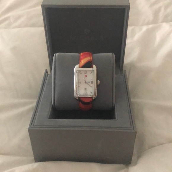 Michele Watch with Leather Band - Picture 4 of 5